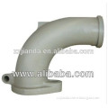 Concrete pump outlet elbow